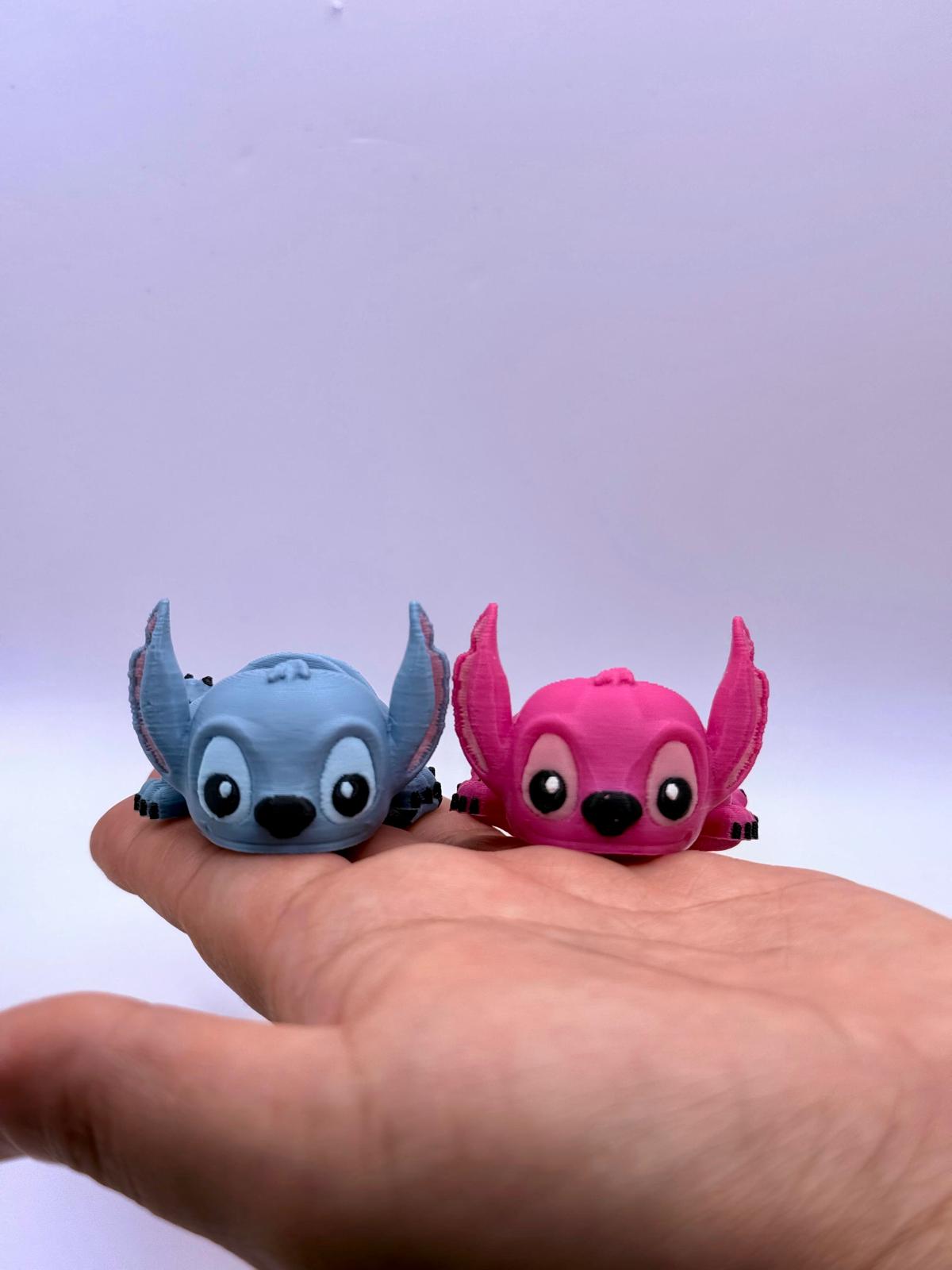 Stitch Couple Magnetic Keychains