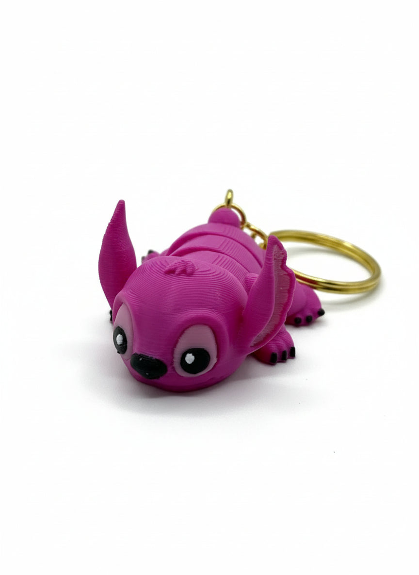 Stitch Couple Magnetic Keychains