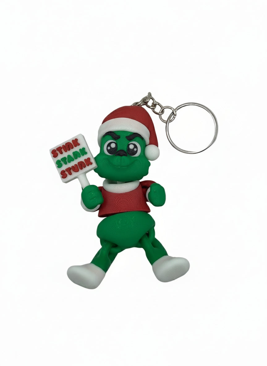 Christmas Grinch Keychain