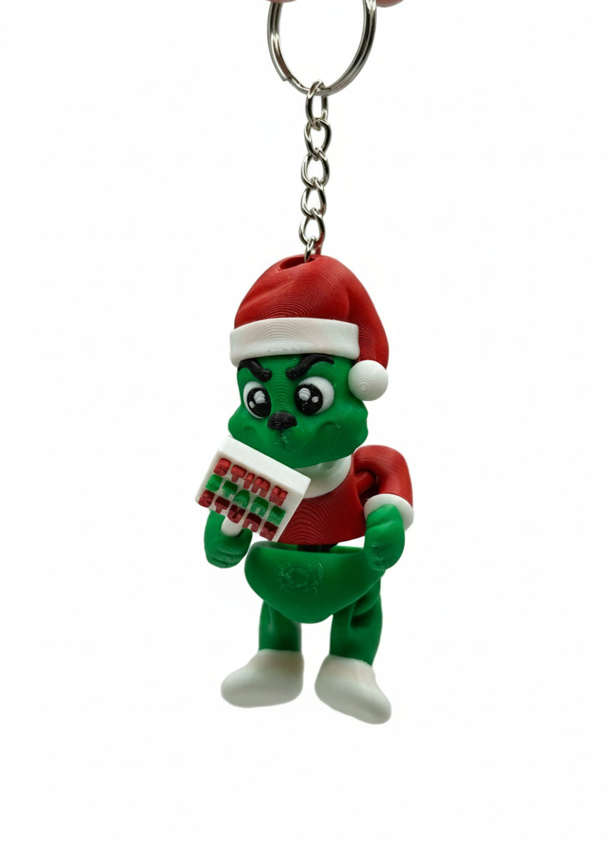 Christmas Grinch Keychain